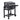 Outdoor Portable Charcoal BBQ Grill with Side Shelf and Wheels