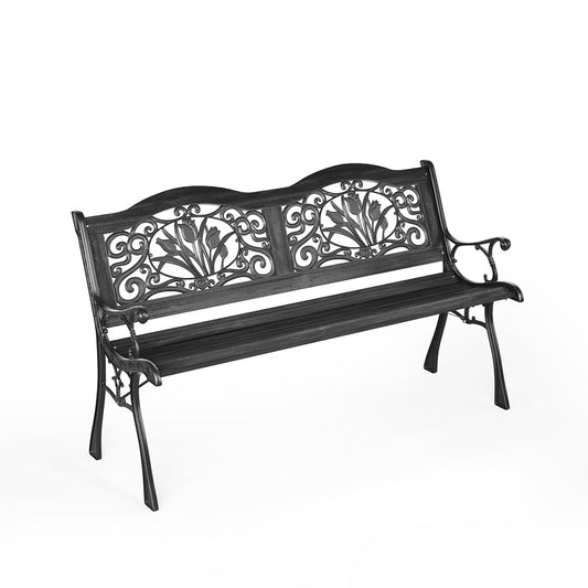 Park Bench Garden Bench 2/3 Seater Patio Chair Armrest Outdoor Garden Benches   