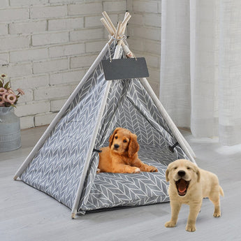 Cozy All-Season Pet Tent for Cats and Dogs - Gray Living and Home 