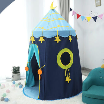 Starry Blue Mongolian Yurt Playhouse Tent Living and Home 