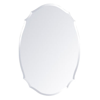 Wall Mounted Mirror with Beveled Edge for Bathroom Vanity Entryway Living Room Bathroom Mirrors Living and Home 