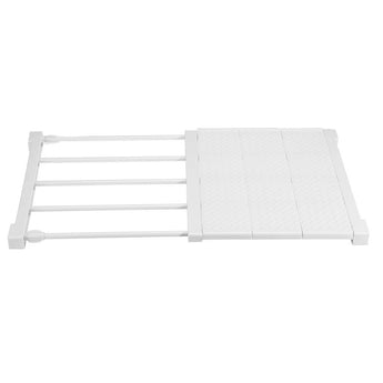 Expandable Closet Tension Shelf Rod and Storage Layer Dividers