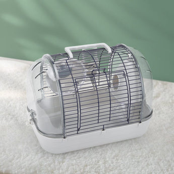 Crystal View Hamster Cage with Silent Exercise Wheel & Accessories Living and Home 