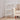 Elegant Three-Tier White Storage Rack for Living Room Organization Living and Home 