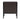 Wood nightstand with metal frame and top surface; dark brown finish on all sides