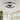 Modern Black Round Crystal Ceiling Fan with Light Ceiling Fans Living and Home 