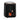 Black 5L air fryer with dimensions shown, front handle and viewing window visible