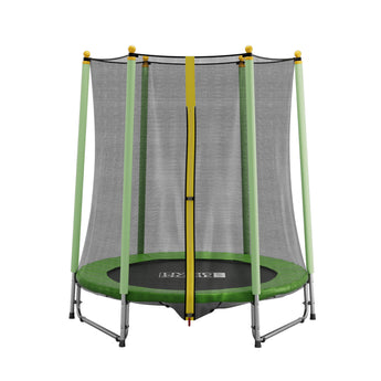 Green Trampoline with Safety Net Enclosure for Kids Outdoor