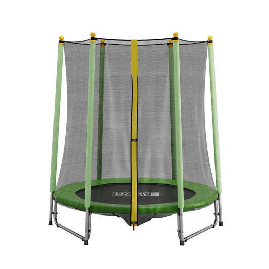 Green Outdoor Kids Trampoline with Safety Net
