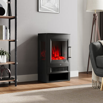 Freestanding LED Electric Fireplace with Remote Control