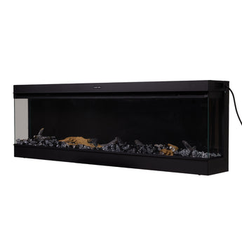 50/60 Inch Electric Fireplace with Timer Setting and 12 Flame Colours