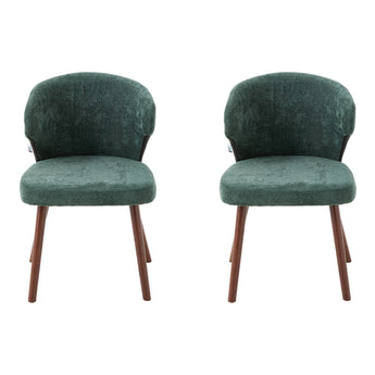 Modern Set of 2 Upholstered Dining Chairs