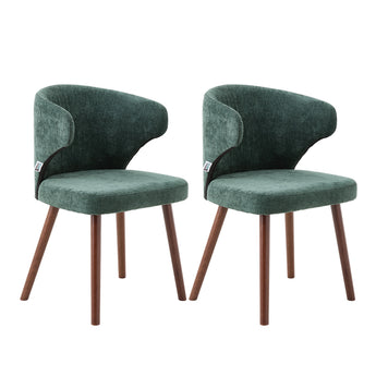 Modern Set of 2 Upholstered Dining Chairs
