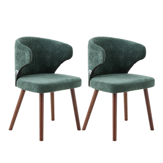 Modern Set of 2 Upholstered Dining Chairs