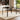 Rectangular Tempered Glass Dining Table for Kitchen Dining Room