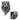 Wall-mounted axial exhaust fan with protective grille and black mounting panel.