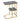 Stylish C-Shaped Two-Tier Side Table with Black Stone Pattern Living and Home