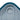 Blue plastic dog house front vent panel with perforated airflow grille