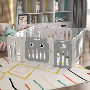 Owl Playpen with Crawling Mat and Ocean Balls Living and Home 