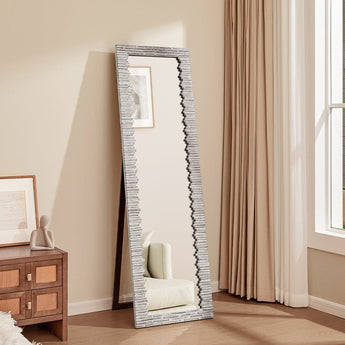 170cm H Modern Grey Full-Length Floor Mirror Full Length Mirrors Living and Home 