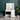 White dressing table with illuminated Hollywood mirror and built-in storage drawers