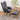 Frosted Velvet Upholstered Armchair with Footstool and Pillow