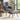 Frosted Velvet Upholstered Armchair with Footstool and Pillow