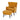 Yellow Chenille Upholstered Armchair with Footstool