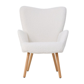 Modern High Backrest Sherpa Fleece Leisure Chair