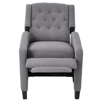 Single Upholstered Sofa Pushback Recliner Chair Armchair