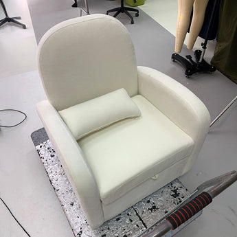 Swivel Chenille Upholstered Single Sofa Armchair With Storage