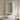 Single-door bathroom mirror cabinet with LED lighted frame and mirrored door, touch icons