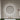 Round LED bathroom mirror with glowing halo ring and two touch buttons