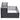 2-Tiers metal raised garden bed, dark charcoal, open side view of inner tiers