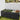 90cm Depth outdoor metal raised garden bed, anthracite finish with slatted sides