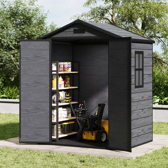 4.4x6FT Outdoor Plastic Storage Shed