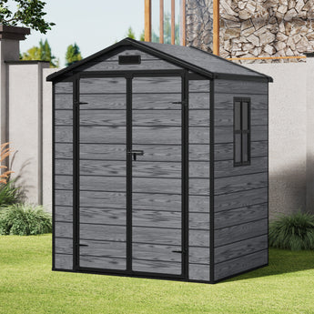 4.4x6FT Outdoor Plastic Storage Shed