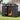 4x6FT outdoor plastic garden storage shed, open double doors with interior shelves