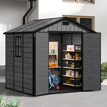 6x8FT Outdoor Plastic Storage Shed