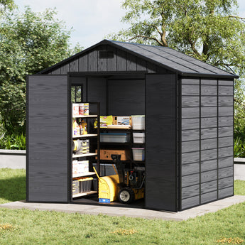 6x8FT Outdoor Plastic Storage Shed