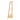 Tall wooden coat rack with ladder-style sides and slatted bottom shelf
