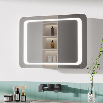 Rectangle LED Illuminated Steam Free Bathroom Mirror