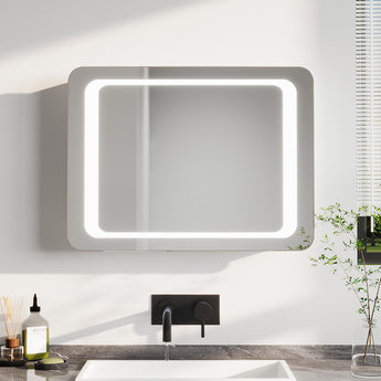 Rectangle LED Illuminated Steam Free Bathroom Mirror