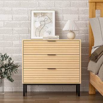 72CM Wide Wooden Storage Cabinet with 3 Drawers