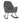 Grey nursery rocking chair, high back and padded armrests, curved rockers