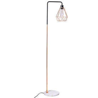 Modern Floor Lamp with Marble Base - Dimmable Floorlamp Living and Home 