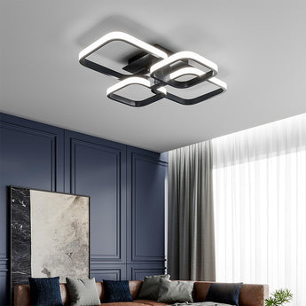 Modern LED Energy Saving Square Semi-Recessed Ceiling Lights