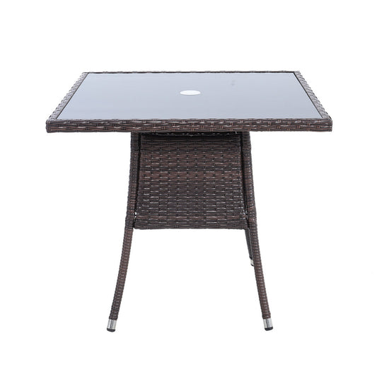 Garden Tempered Glass Square Dining Table