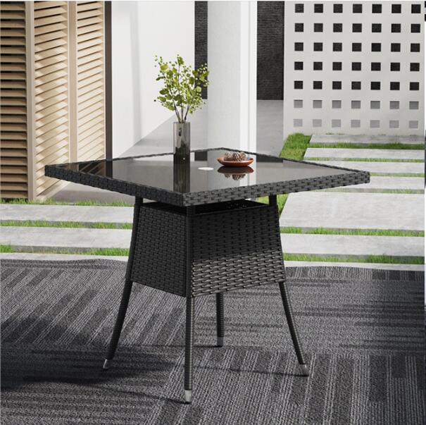 Garden Tempered Glass Square Dining Table