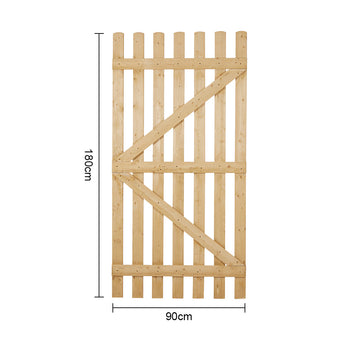 90CM Wide Wooden Garden Gate